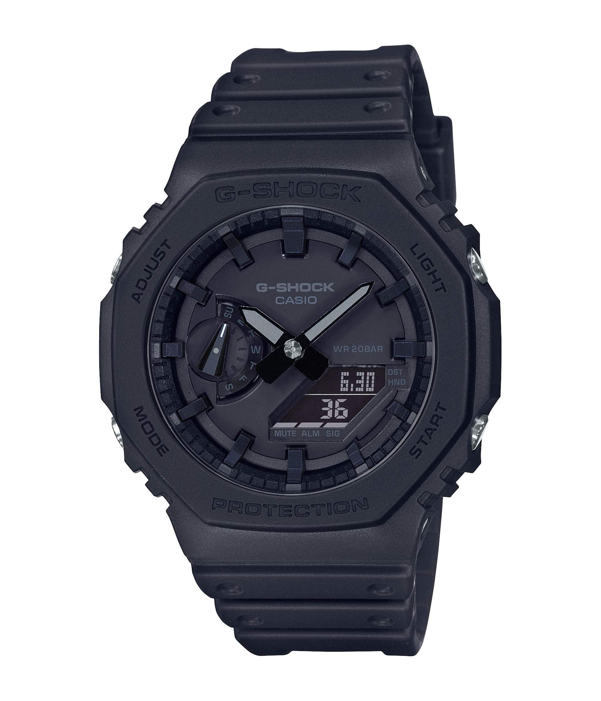 GA-2100-1A1CR Monochrome Black Analog Digital Watch