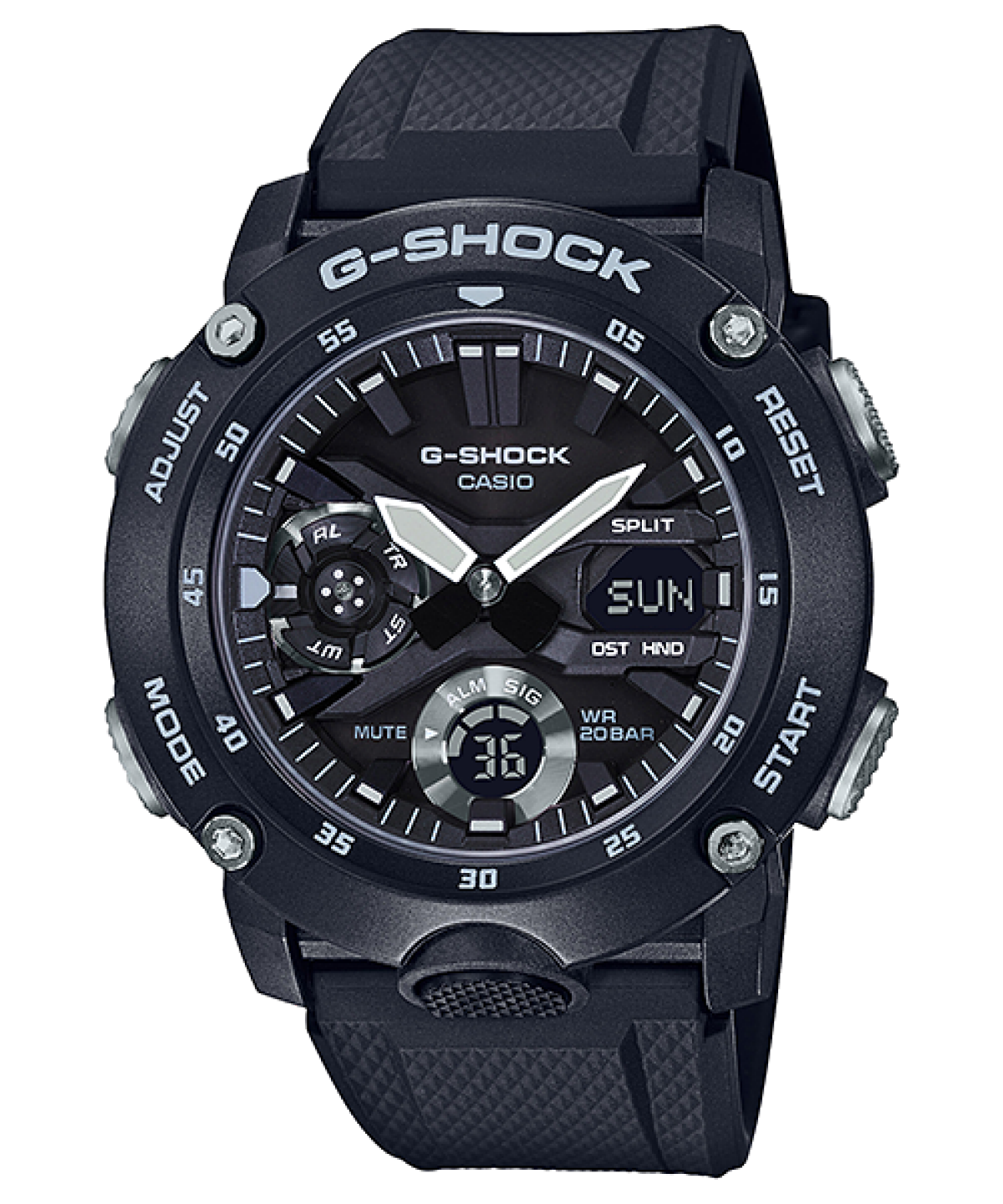 GA-2000S-1ACR G-SHOCK Analog Digital Black