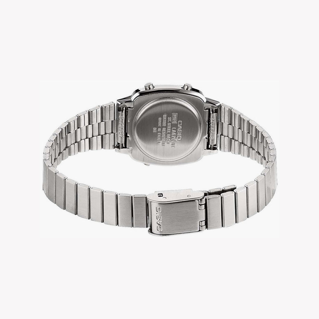 LA670WA-1WCB Silver Metal Digital Watch