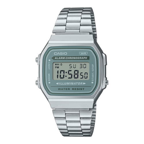 Casio A168WA-3AYD Green Dial Digital Watch