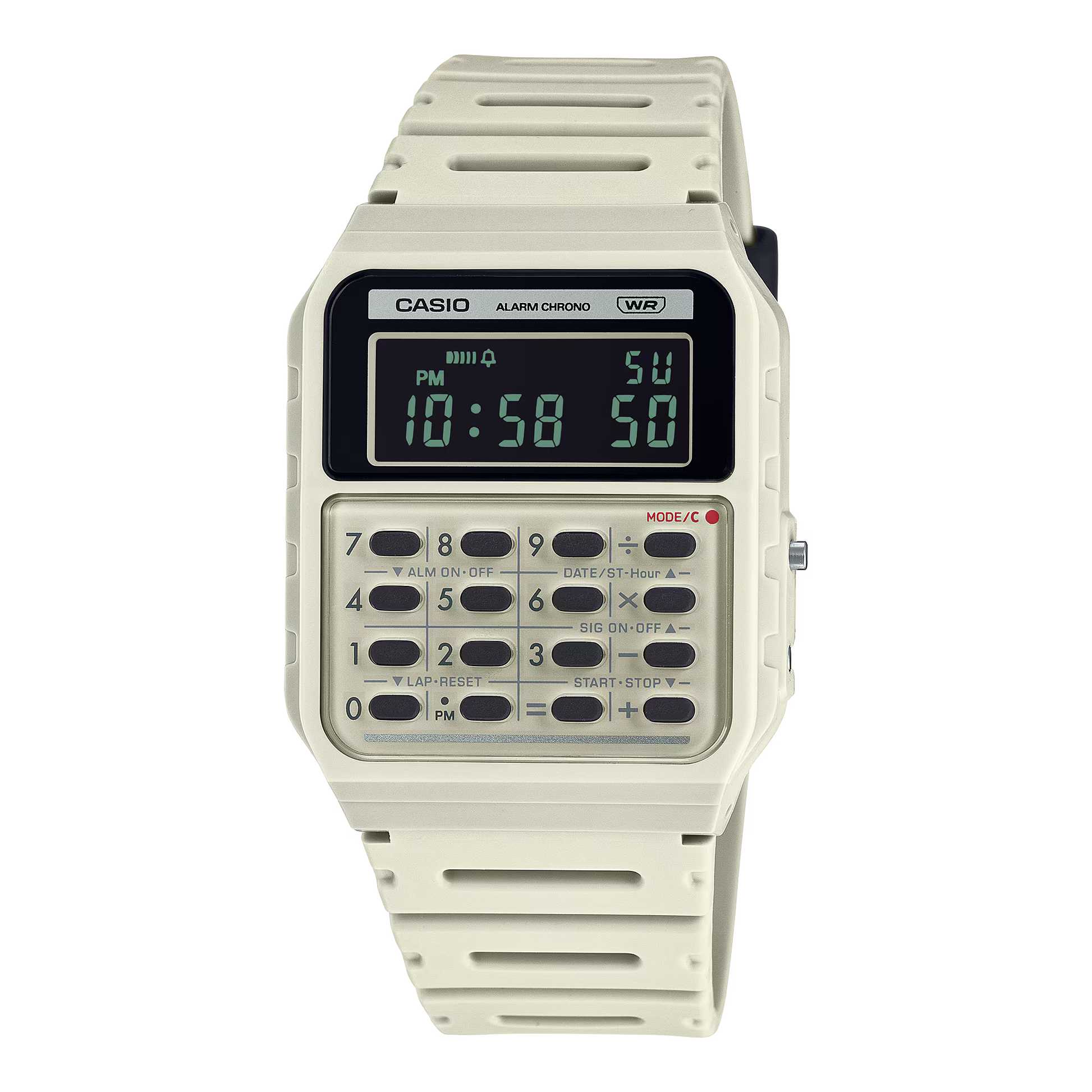 Casio CA-53WB-8B (Ivory / “Pop” Calculator Watch)