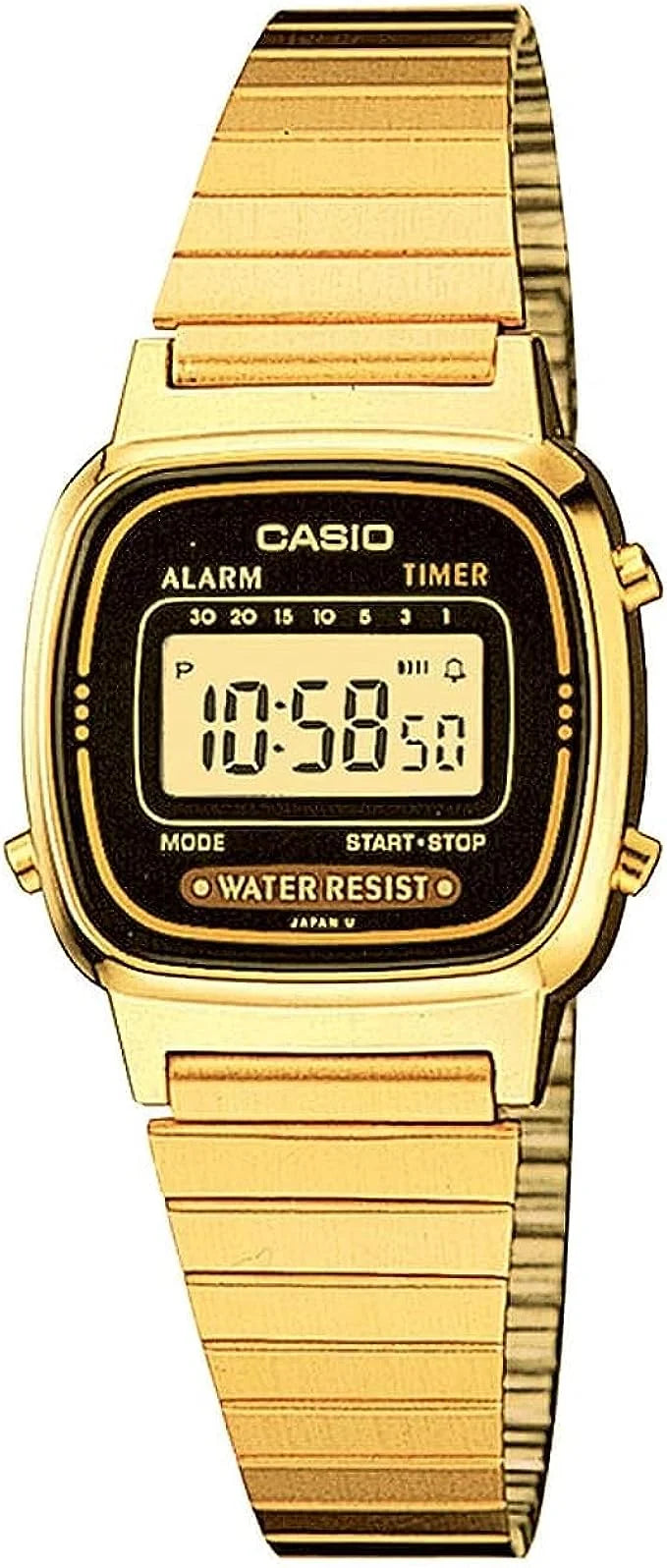 LA670WGA-1CR Gold Metal Vintage Watch