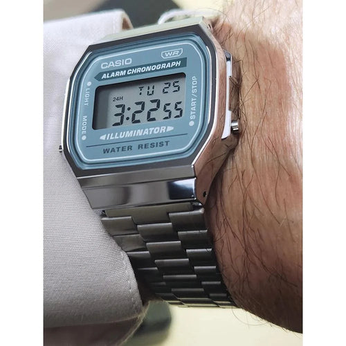 Casio A168WA-3AYD Green Dial Digital Watch