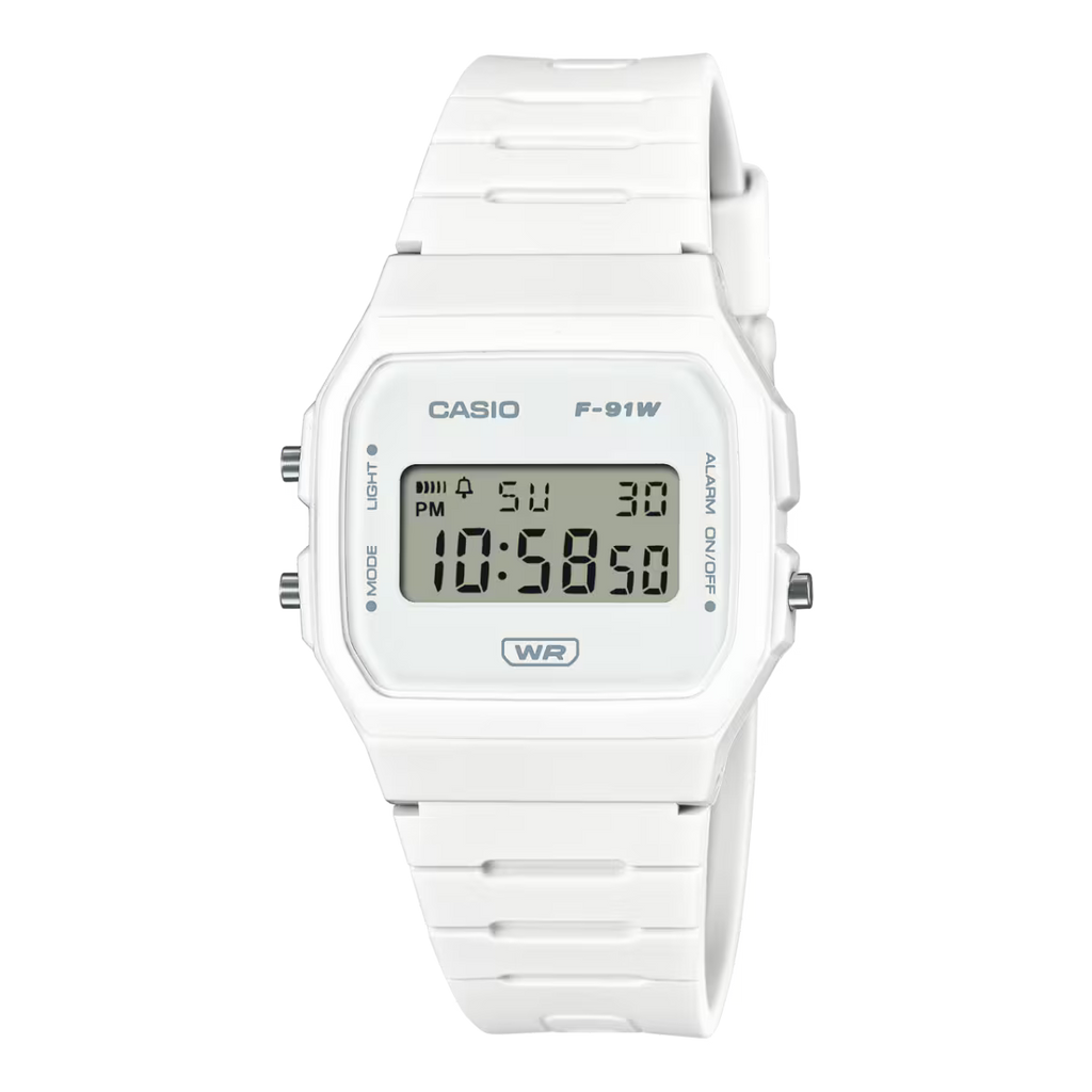 Casio F-91WB-7A (White / “Pop” Minimalist)