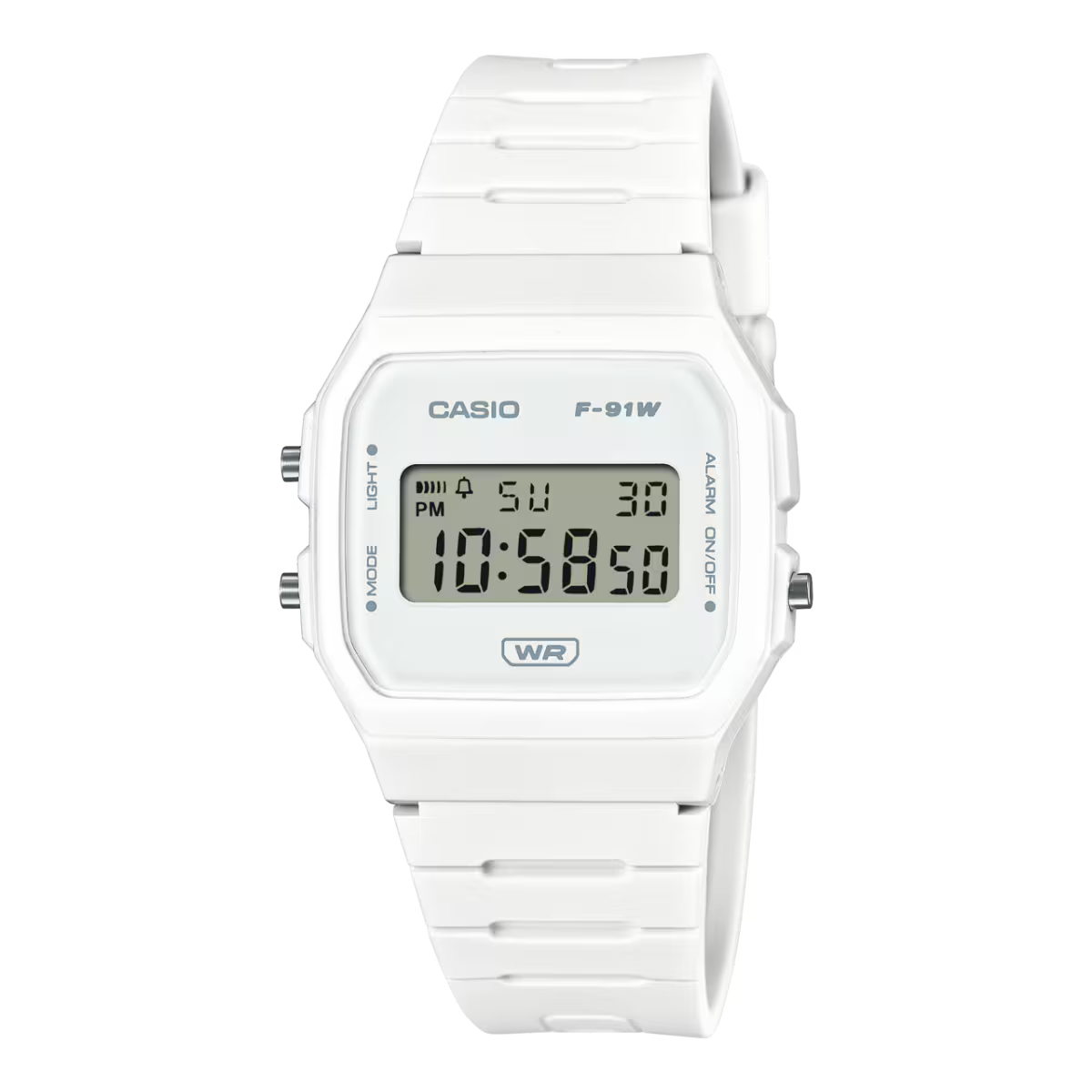 Casio F-91WB-7A (White / “Pop” Minimalist)
