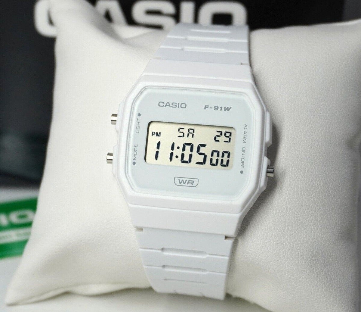 Casio F-91WB-7A (White / “Pop” Minimalist)