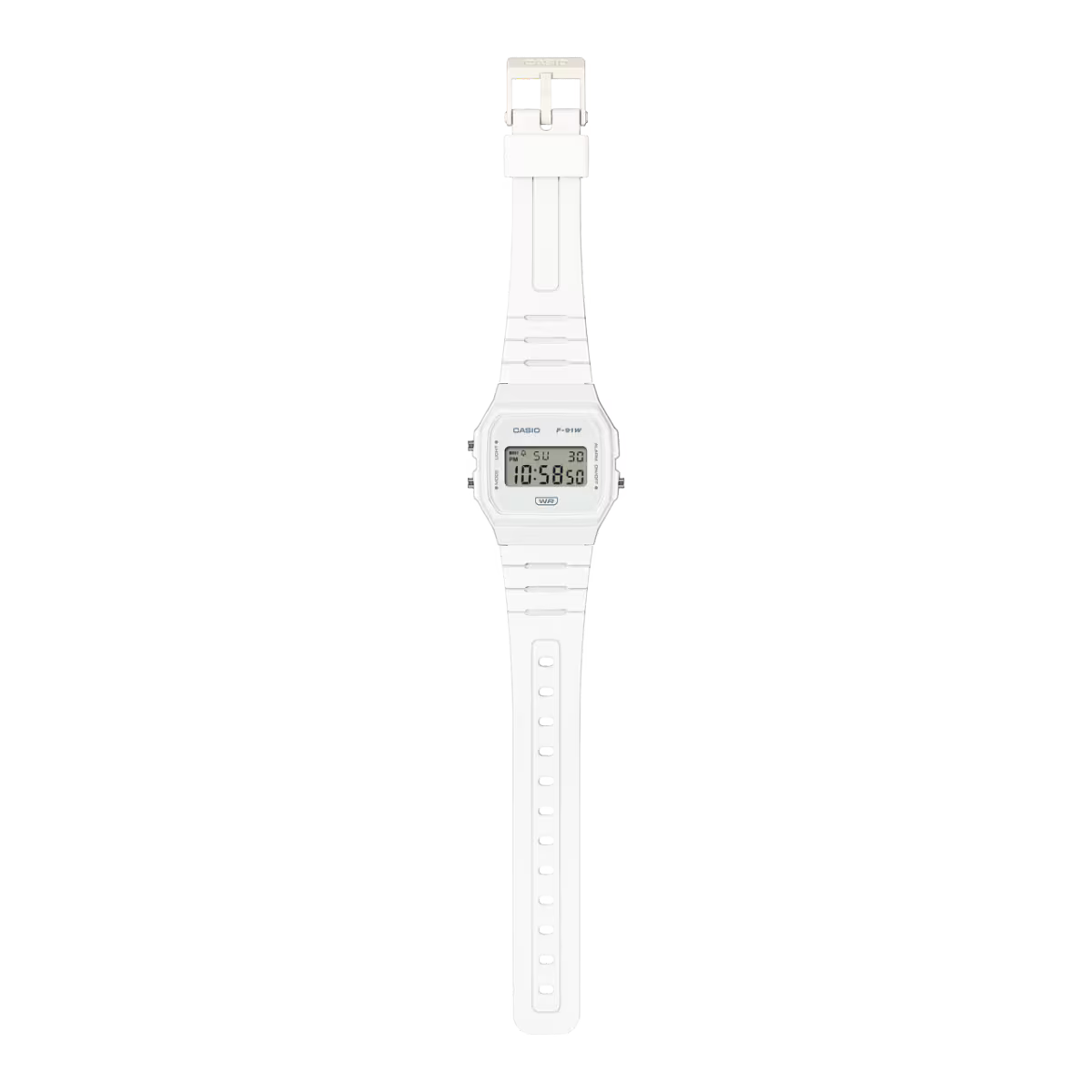 Casio F-91WB-7A (White / “Pop” Minimalist)