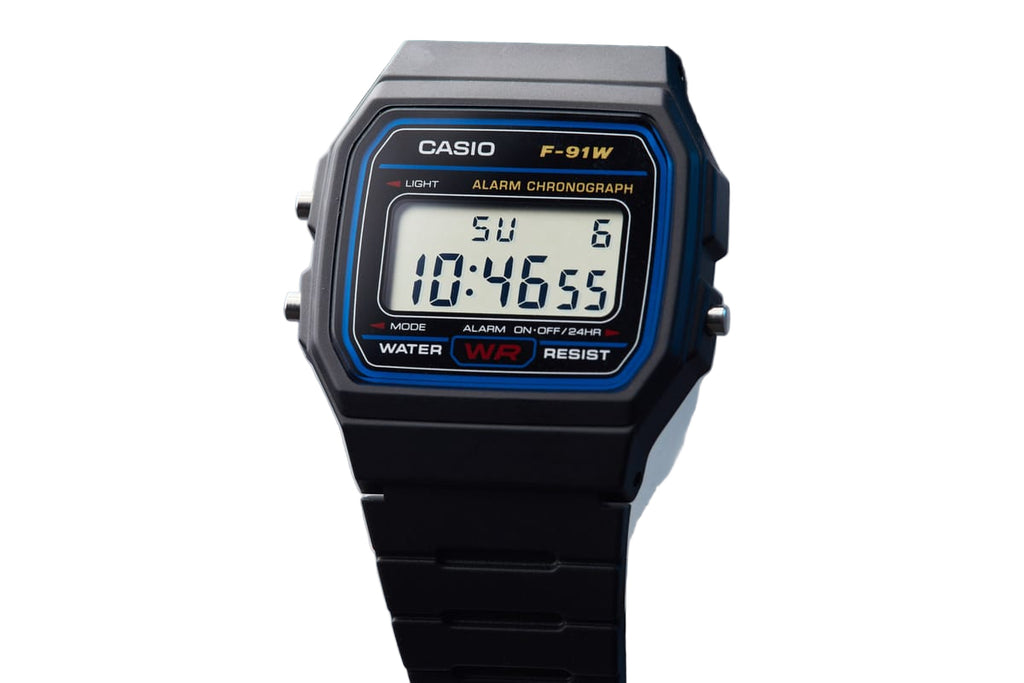 Casio F91W Series Digital Watch LED Light