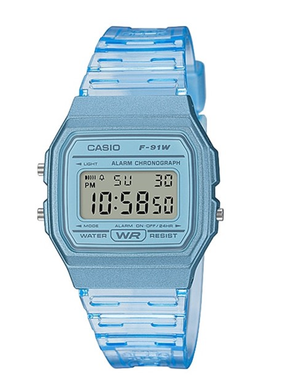 F-91WS-2CF Blue Translucent Digital Watch