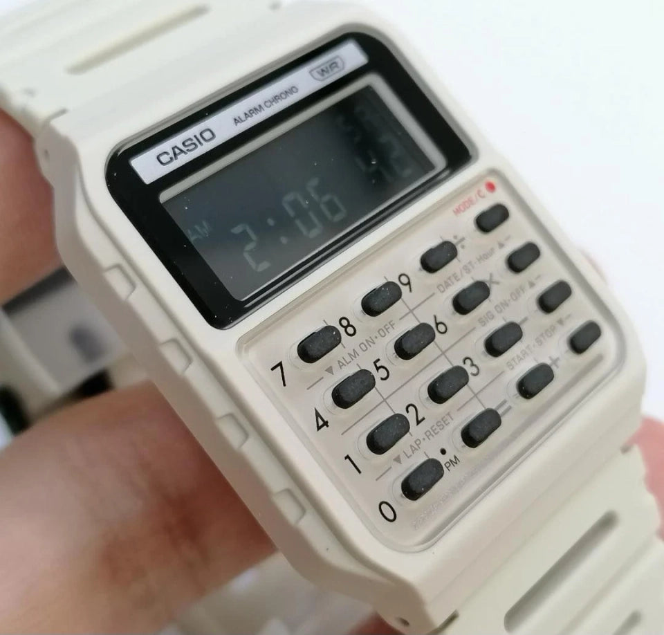 Casio CA-53WB-8B (Ivory / “Pop” Calculator Watch)