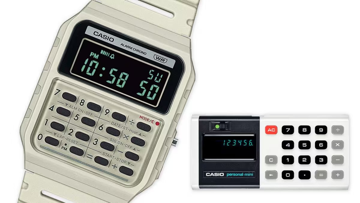 Casio CA-53WB-8B (Ivory / “Pop” Calculator Watch)