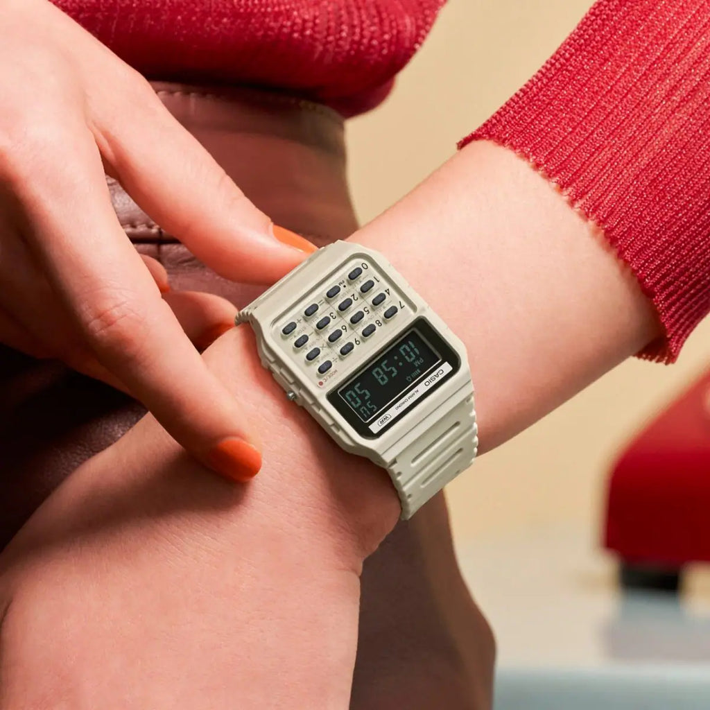 Casio CA-53WB-8B (Ivory / “Pop” Calculator Watch)